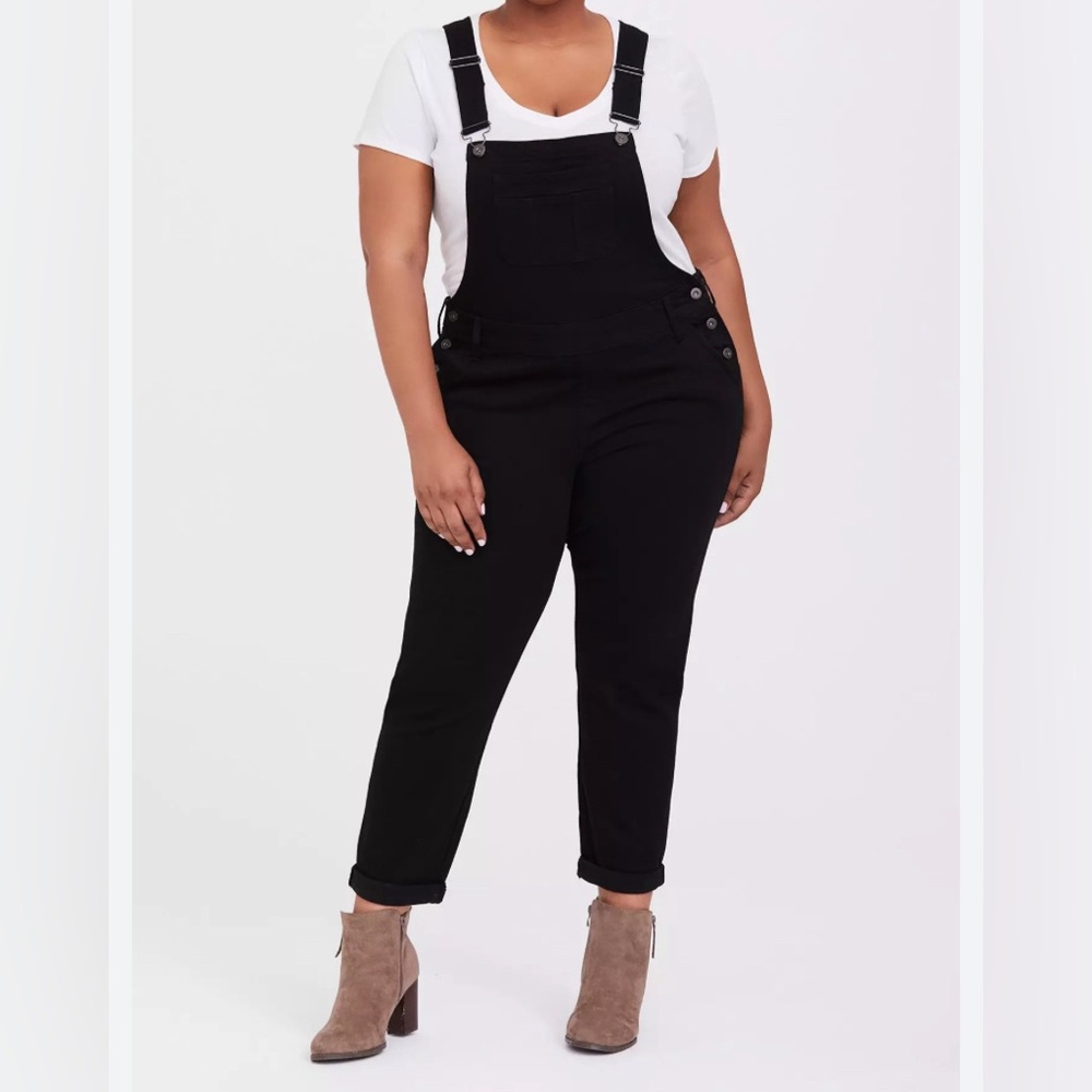 NWT Torrid Cotton Slim fit overalls with stretch 14r
